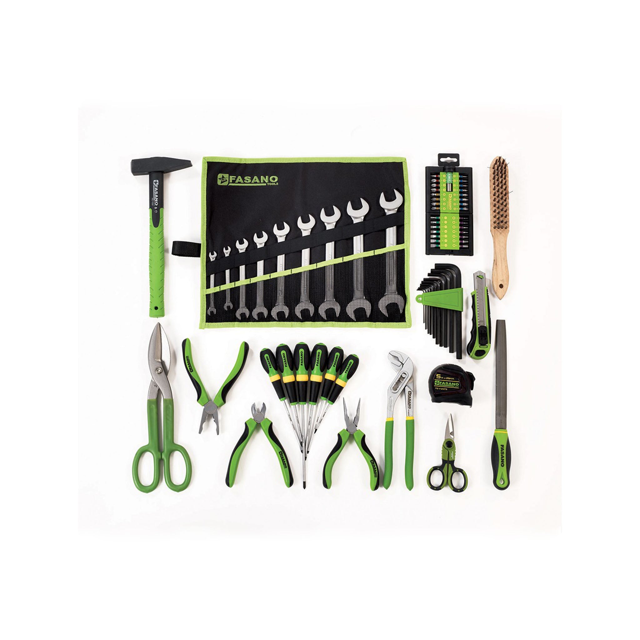 Set of 10 hexagonal M keys L